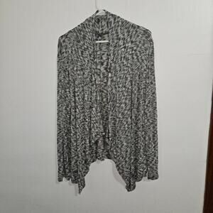 Y2K Open Front Lightweight Asymmetrical Cardigan. Size Medium.